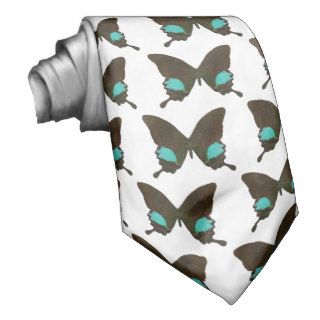 Paris Peacock Butterfly Neck Tie