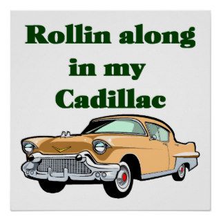 Classic 50's Cadillac Poster