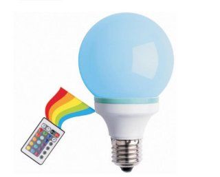 Creative Motion Multi Color Changing 1 watt LED Bulb with a Remote Controller   Led Household Light Bulbs
