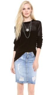 Nightcap Clothing Open Knit Crew Neck Sweater