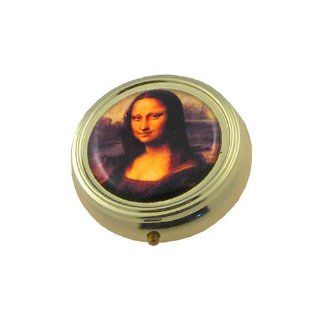 Souvenirs of France   Da Vinci's 'The Mona Lisa' Pill Box with 3 Compartments: Health & Personal Care