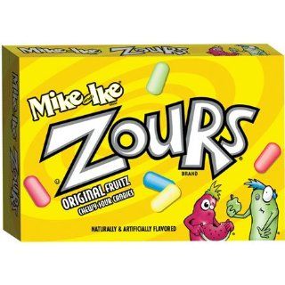 Zours (chewy sour fruit candies), 4.2 oz, Movie Size Box, 12 count : Hard Candy : Grocery & Gourmet Food