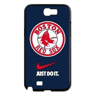 Personalized Desgin MLB Boston Red Sox Samsung Galaxy Note 2 N7100 Just Do It Cover Case Cell Phones & Accessories