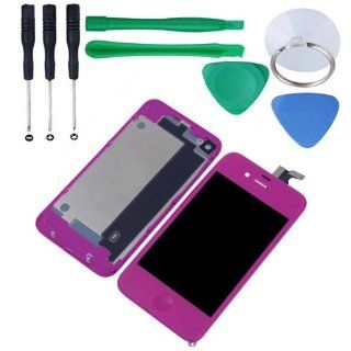 Purple iPhone 4s 4gs LCD Touch Screen Display Digitizer + Housing cover Assembly: Cell Phones & Accessories