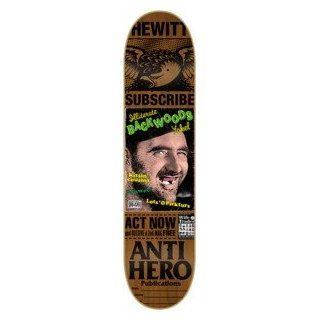 Anti Hero Peter Hewitt Issues Skateboard Deck   8.43" x 32"  Sports & Outdoors