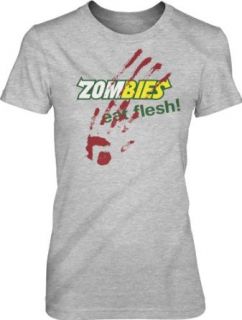 Women's Zombies Eat Flesh T Shirt Funny Parody Shirt Zombie Tee for Women at  Womens Clothing store: