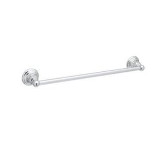 Rohl ROT1/18APC Country Bath Single Towel Bar in Polished Chrome, 18 Inch    
