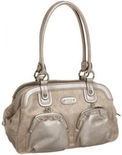 KATHY Van Zeeland Double Date Satchel, Sand, one size: Satchel Style Handbags: Clothing
