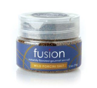 Fusion Italian Porcini Mushroom Sea Salt, 3.5 Ounce Jars  Flavored Salt  Grocery & Gourmet Food