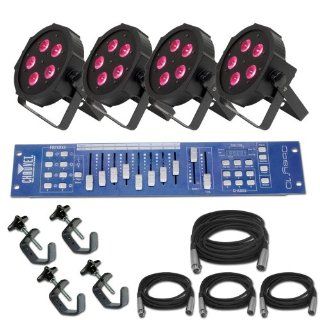 American DJ Mega Tri Par Profile X 4 Lighting System: Musical Instruments