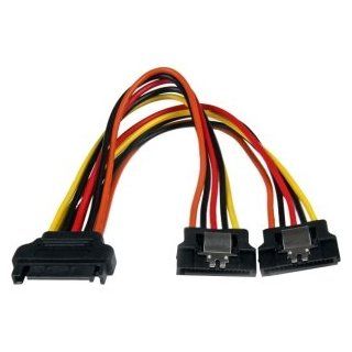 STARTECH PYO2LSATA 6IN LATCHING SERIAL ATA SATA POWER CABLE SPLITTER ADAPTER: Computers & Accessories