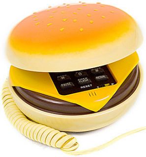retro hamburger phone by the contemporary home