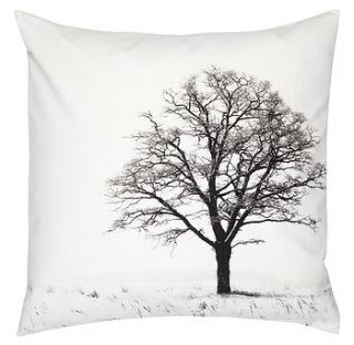 organic cotton winter tree cushion by space 1a design