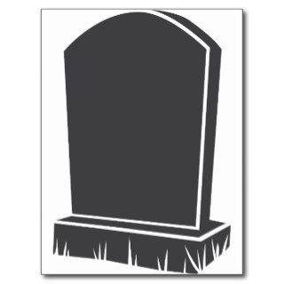 Tombstone Gravestone Just Add Your Picture & Text Post Cards