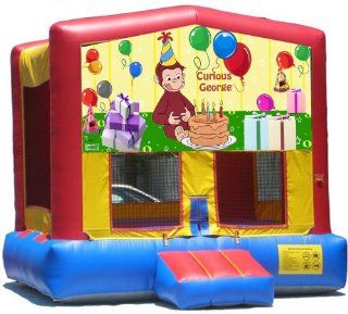 Curious George 01 Bounce House Inflatable Jumper Art Panel Theme Banner 13' x 13' (No Bounce House) : Other Products : Everything Else