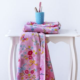 pink chinese blossom towels by pip studio by fifty one percent