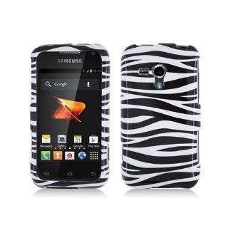 Black White Zebra Stripe Hard Cover Case for Samsung Galaxy Rush SPH M830: Cell Phones & Accessories