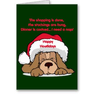 Christmas Humor Happy Howlidays Gifts Greeting Card