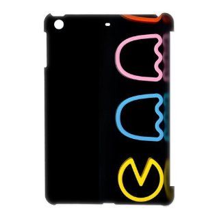 Cute Neon Yellow Pacman Ipad Mini Case Snap on Hard Case Cover: Computers & Accessories