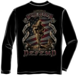 American Soldier T shirt Land of The Free Home of the Brave: Sports & Outdoors