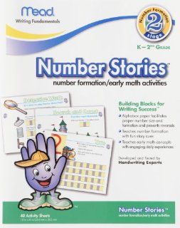 Number Stories WorkBook, Stage Two, 10 x 8 Inches, 40 Count (48022) : Letter Writing Pads : Office Products