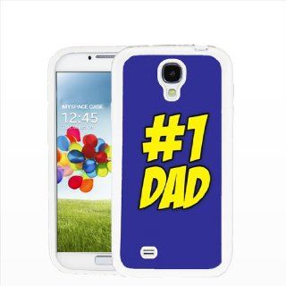 Number 1 Dad   Samsung Galaxy S4 White Case: Cell Phones & Accessories