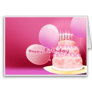 Happy Birthday Cake Designs Greeting Cards