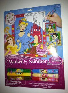 Disney Princess Marker by Number: Toys & Games
