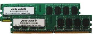 2GB Kit 2 X 1GB DDR2 Memory for HP Pavilion Media Center Desktop PC2 5300 240 pin 667MHz DIMM NON ECC RAM. Equivalent to HP Part Number ET209AV OR 2 Pieces of HP Part Number 398038 001 OR PX976AT: Computers & Accessories
