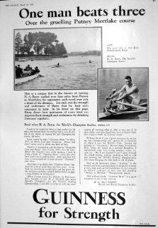 Sculler Damen Mode Kleider 1930 Anzeigen Guinne Putney Mortlake Barry: Küche & Haushalt