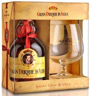 Gran Duque d'Alba Solera Gran Reserva Brandy de Jerez 0,7l GePa mit Glas: Lebensmittel & Getrnke