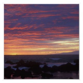 Keawakapu Beach Sunset Poster