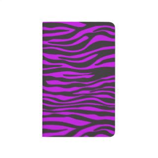 Animal Print, Zebra Stripes   Black Purple Journals