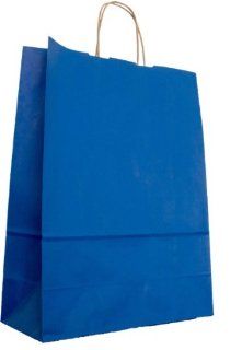 25 farbige Papiertragetaschen mit Kordel Papiertaschen Tten Geschenktten Papiertten Tragetaschen Shopper blau 23 + 10 x 29,5 cm: Bürobedarf & Schreibwaren