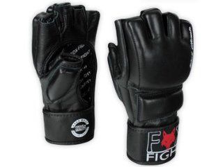 FOX FIGHT BLACK ULTIMATE MMA FREEFIGHT Handschuhe / Leder: Sport & Freizeit