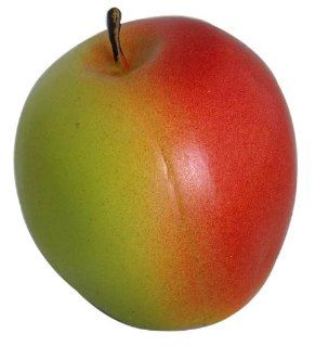 Apfel, Kunststoff, rot grn, 7 cm: Spielzeug