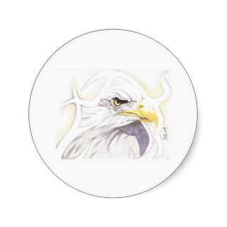 ABSTRACT EAGLE STICKERS
