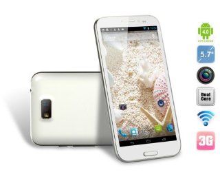 5,7 Zoll ZOPO ZP950 Phablet Android 4,1 3G Smartphone mit 1GB RAM HD IPS Bildschirm Dual Core 1GHz GPS 8MP Kamera (Wei): Elektronik