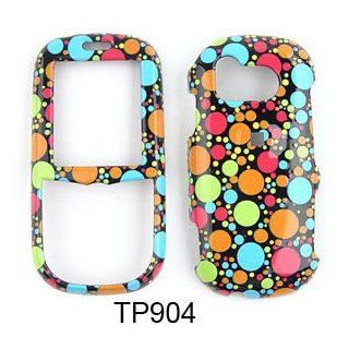 SAMSUNG Intensity u450 Multi Color Dots on Black Hard Case/Cover/Faceplate/Snap On/Housing/Protector: Cell Phones & Accessories