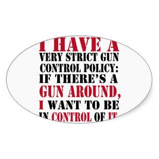 Gun Control Policy Stickers
