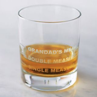 personalised drinks measure glass by becky broome