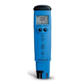 Hanna Instruments HI 98311 Waterproof (Low Range) EC/TDS/Temperature Tester: High Accuracy Pocket Size Ph: Industrial & Scientific