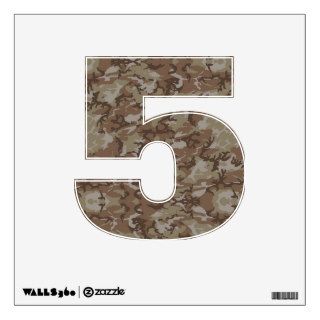 Number Decal   Desert Camo Military Camouflage Wall Graphic