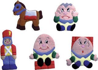 Humpty Dumpty Felt Finger Puppet Set (5 Finger Puppets): Toys & Games