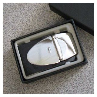 MILAN SILVER PLATED CASH CLAMP (MONEY CLIP): Office Products