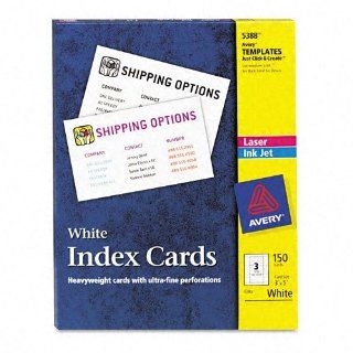 AVE5388   Laser/Inkjet Unruled Index Cards : Binder Index Dividers : Office Products