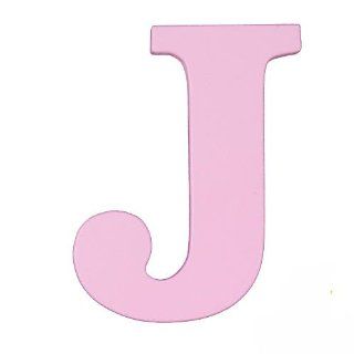 Wooden Letter "J" Color: Pink   Nursery Wall Hangings