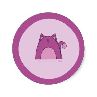 Purple Cat Stickers   Cute Cat Stickers