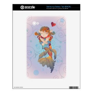 Cute Mermaid Hugging a Pillow Samsung Galaxy Tab Skin