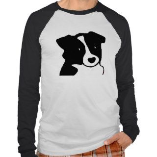 Border Collie Puppy Dog Face T Shirt